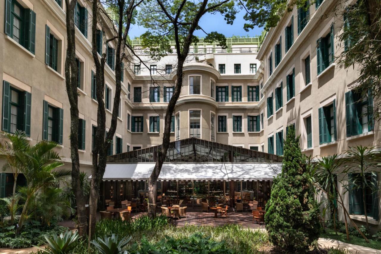 Rosewood Sao Paulo Hotell Exteriör bild The hotel's courtyard