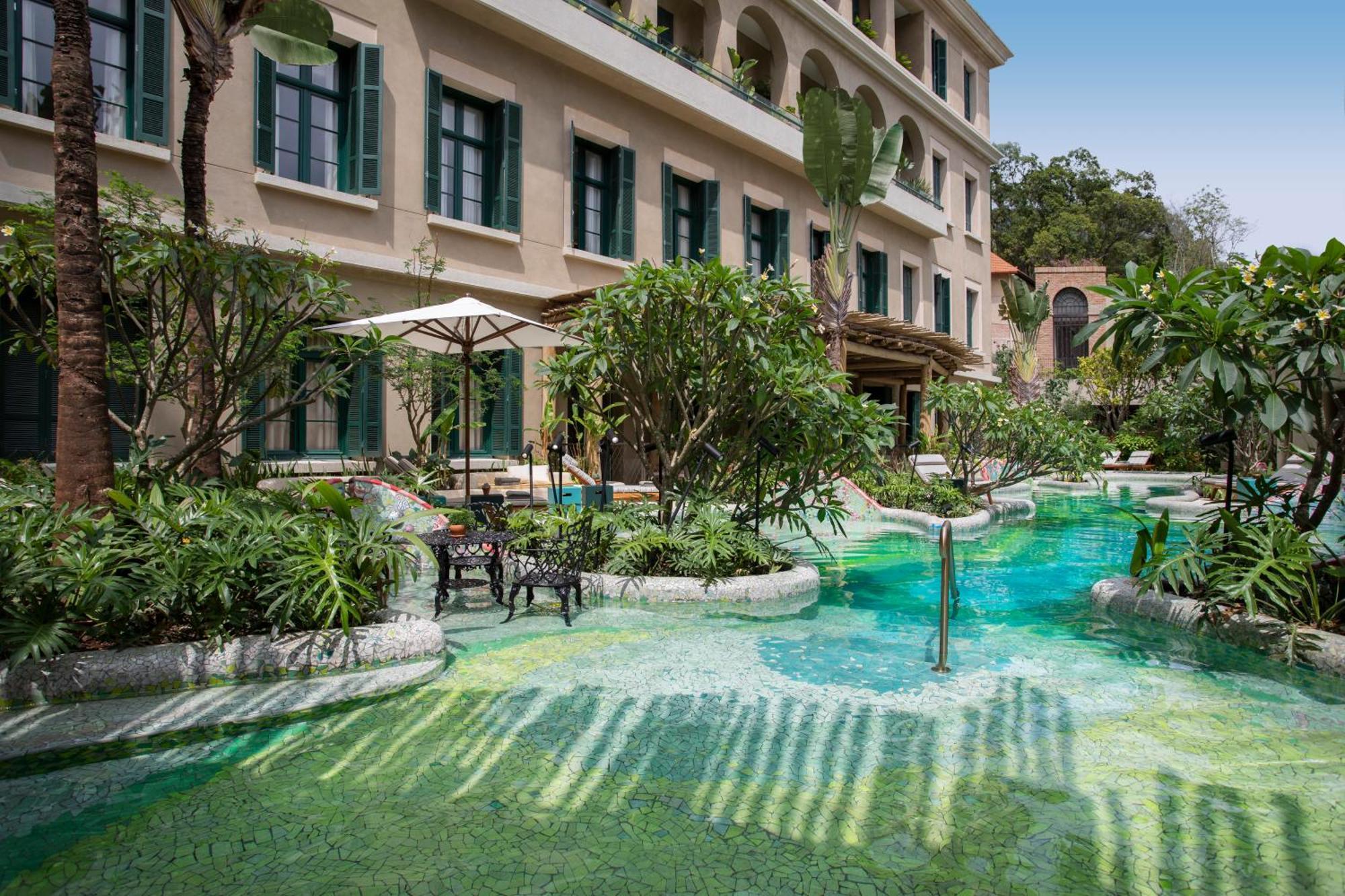 Rosewood Sao Paulo Hotell Exteriör bild The hotel's pool