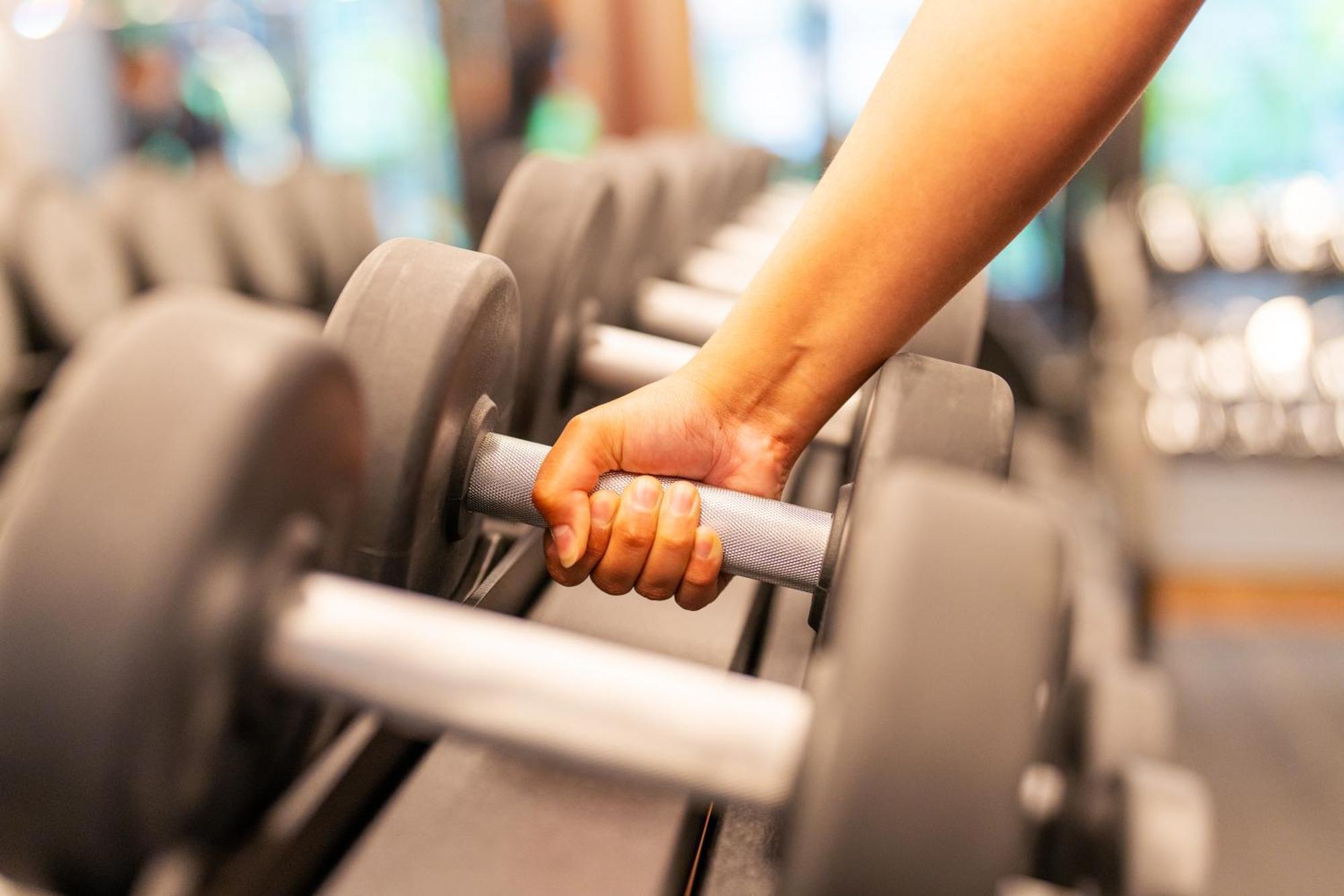Rosewood Sao Paulo Hotell Exteriör bild Dumbbells on a rack